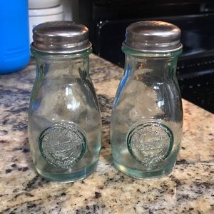 Salt & Pepper Shakers Set made with Recycled Glass